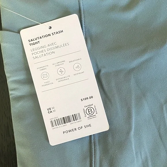 Athleta Salutation Stash Tight Legging High Waist in Agave - Picture 2 of 4